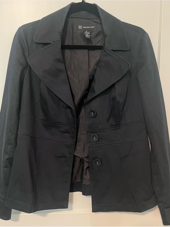 INC International Concepts Jackets & Blazers - INC International Concepts Women's Black Three-Button Blazer